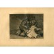 Goya etching. This is bad ('Esto es malo'). Plate 46 from Disasters of War etching series, 1937 edition.