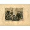 Aguafuerte de Goya. Carretas al cementerio. Lámina 64 de la serie de grabados Disasters of War edición 1937.
