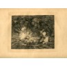 Aguafuerte de Goya. 'Se resucitará?'. Lámina 80 de la serie de grabados Disasters of War, edición de 1937.