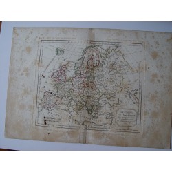 L'Europe» por Robert de Vaugondy-Delamarché Paris 1804