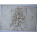 Mapa antiguo de Suecia. Roberto de Vaugondy (1794)