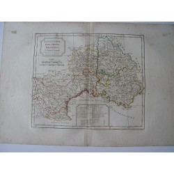 Languedoc Dauphiné, Provence par Robert de Vaugondy-Delamarché 1800