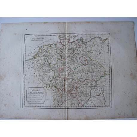 L'Empire d'Allemagne par Robert Vaugondy-Delamarché 1800