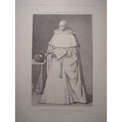 «Fray Fernando de Santiago, de la Orden de la Merced» según obra de Zurbarán.