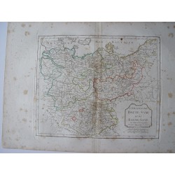 «Cercles de Haute Saxe et de Basse-Saxe par Robert de Vaugondy-Delamarché 1800.
