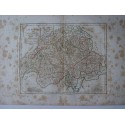 Mapa antiguo de Suiza. Roberto de Vaugondy (1794)
