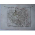 Mapa antiguo de Polonia. Roberto de Vaugondy (1772, 1793, 1795)