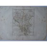 Mapa antiguo de Hungría y Turquía. Roberto de Vaugondy (1794)