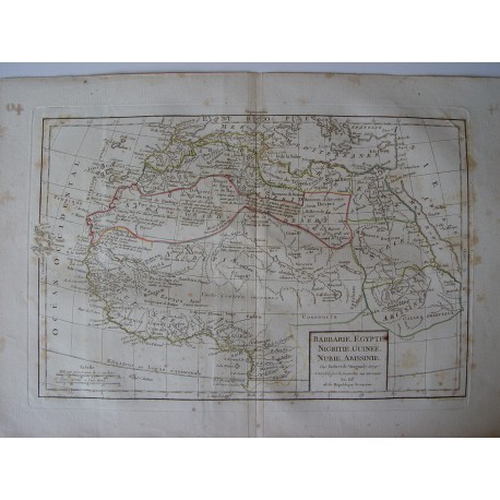 «Barbarie, Egypte, Nigritie, Guinee, Nubie, Abissinie par Robert de Vaugondy-Delamarché