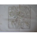 Mapa antiguo de las Primeras Edades del Mundo. Roberto de Vaugondy.