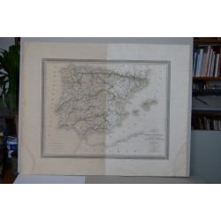 L. Vivien «Carte de la Peninsule Hispanique 1824. Grabado por Giraldon-Bovinet