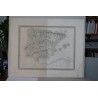 L. Vivien «Carte de la Peninsule Hispanique 1824. Grabado por Giraldon-Bovinet