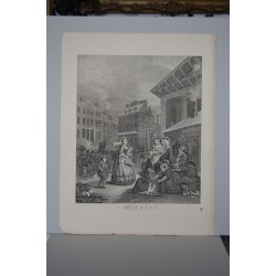 William Hogarth. «Morning» dibujado, grabado y publicado por Hogarth en 1738