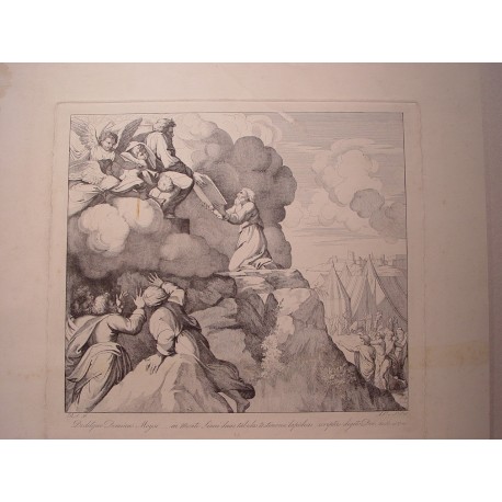 «Moisés recibe las tablas de los Diez Mandamientos en el Monte Sinaí»