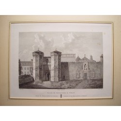 España. Cataluña. Tarragona. «Entrada del Monasterio del Poblet» Alexandre Laborde 1810-11)