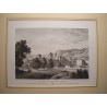 Espagne. Catalogne. Tarragone. «Vue générale du Monastère de Poblet» Alexandre Laborde 1810-11)