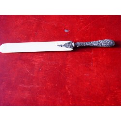 Abrecartas antiguo de marfil antiguo con mango de plata