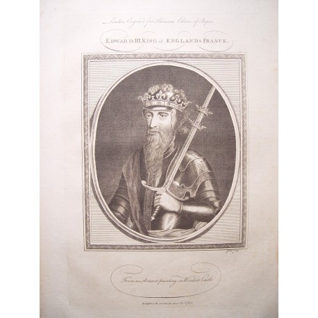 «Edward III. King of England & France» Grabado por John Goldar (Oxford,1729-Londres,1795)