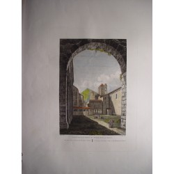 España. Cataluña. Tarragona  «Vista de los patios del Monasterio del Poblet» Alexandre Laborde (1810-11)