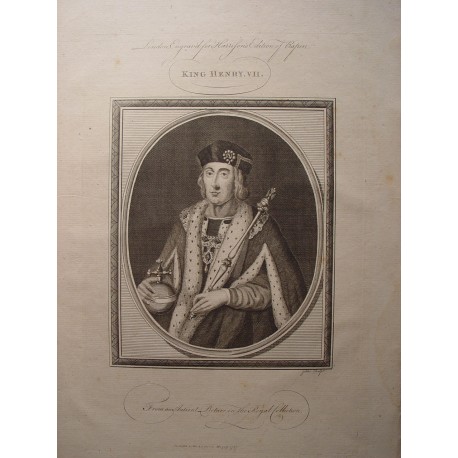 «King Henry VII» Grabado por John Goldar (Oxford,1729-Londres,1795)