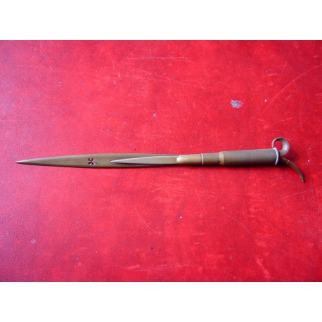 Abrecartas antiguo de bronce