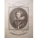 Henry Prince of Wales, son of K.James. Grabado por Page siguiendo obra de Isaac Oliver (Olivier).