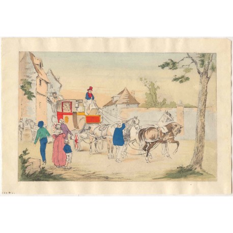 Eleanor E. Manly. Litografia coloreada