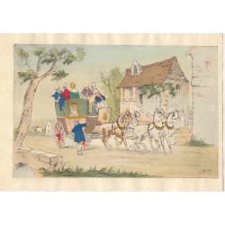 Eleanor E. Manly. Litografia coloreada