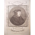 Thomas Cromwell, Earl of Essex. Grabado por I. Absolam, siguiendo la obra de Hans Holbein.