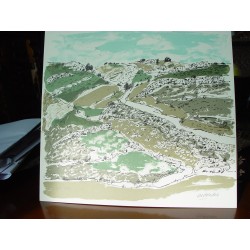 Agustín Redondela . Litografia  firmada a mano por el artista.