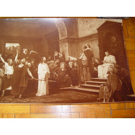 Fotografía antigua de un cuadro.