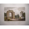 Spain. Catalonia. Tarragona. «Panoramic view of the Arch of Bara» Alexandre Laborde (1810-11).