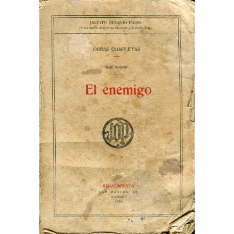 El enemigo por Jacinto Octavio Picón 1922