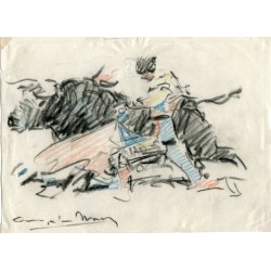 Angel Gonzalez Marcos. Dibujo ceras y carboncillo