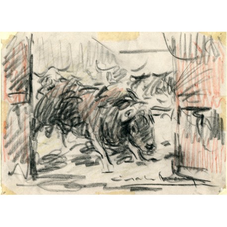 Angel Gonzalez Marcos. Dibujo ceras y carboncillo