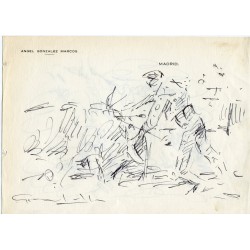 Angel Gonzalez Marcos. Dibujo a plumilla