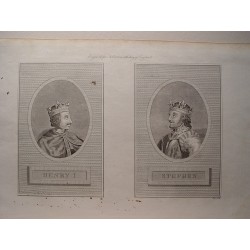 «Henry I and Stephen» Grabado por Pass. Engravig for Ashburton´s History of England.