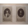 Edward I and Edward II. Grabado por Pass. Engravig for Ashburton´s History of England.
