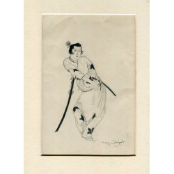 Japonesa dibujo a lápiz por Anne Catchpole