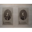 Charles I and Cronwell. Engravig for Ashburton´s History of England.