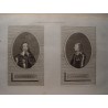 Charles I and Cronwell. Engravig for Ashburton´s History of England.