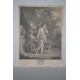«Agar renvoyée par Abraham» copia Van Dyck grabado por Carlo Antonio Porporati (1741-1816)