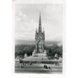 «The Albert Memorial» grabado por J.C. Armytage