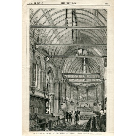 «Chapel of St. Paul' s College, Stony Stratford» 1872
