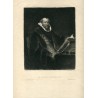 Un retrato de Rembrandt'. Grabado por L. Flameng (1864)