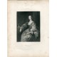 Henrietta Maria, Reina de Carlos I, a partir de obra de Van Dick. Grabado por WH Watt (1840)