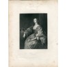 Henrietta Maria, Reina de Carlos I, a partir de obra de Van Dick. Grabado por WH Watt (1840)
