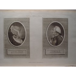 Charlotte Quuen of Great Britain and George III, King of Great Britain'.