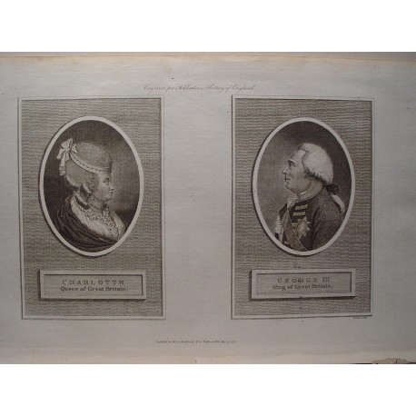 «Charlotte Quuen of Great Britain and George III, King of Great Britain».