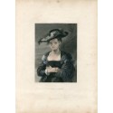 El chapeau de paille, a partir de obra de Rubens. Grabado por C. Marr